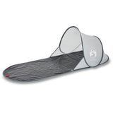 VidaXL tente de plage pop-up imperméable gris