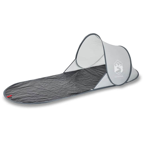 VidaXL tente de plage pop-up imperméable gris
