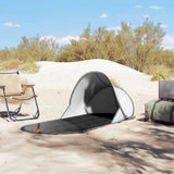 VidaXL tente de plage pop-up imperméable gris
