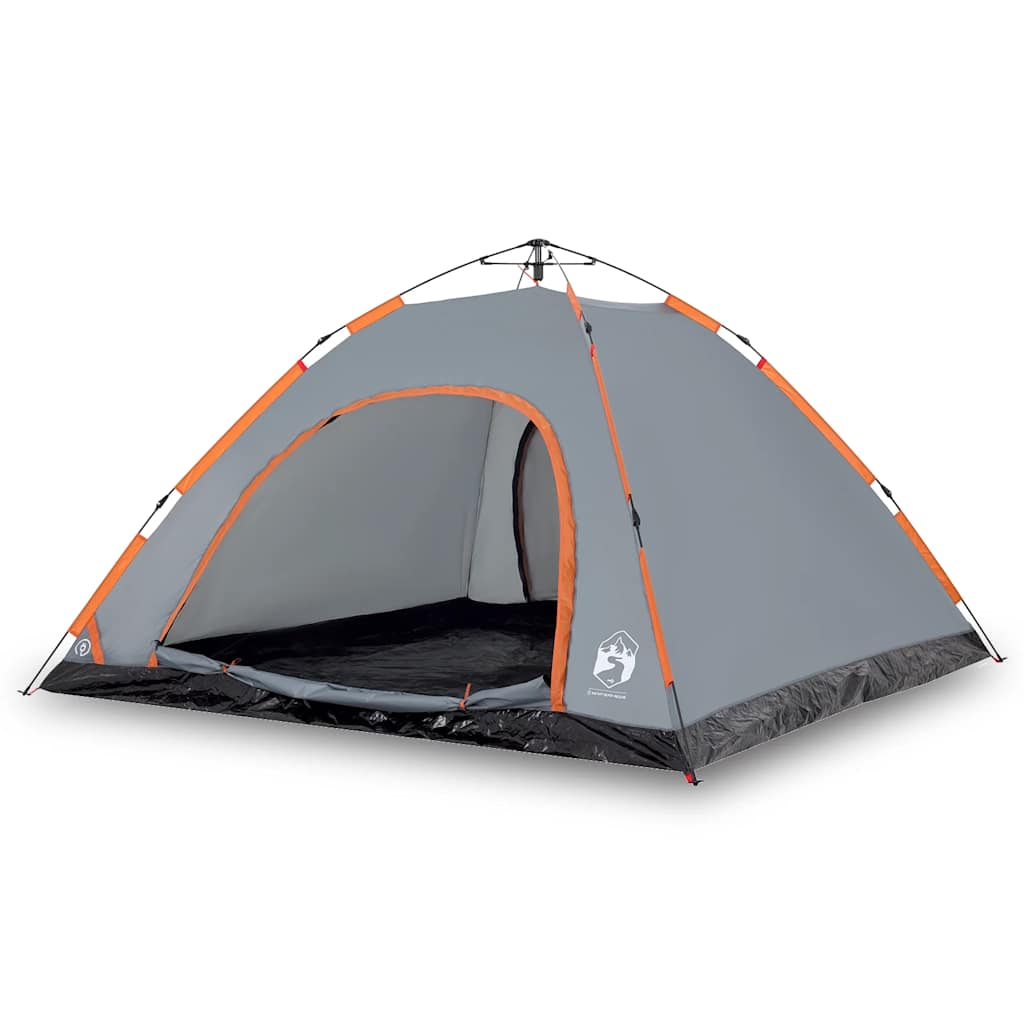 Tenda Vidaxl Rilascio rapido 5 persone Grey e Orange