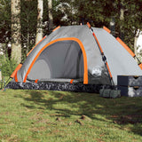 VidaXL Tent 5-person fast release gray and orange