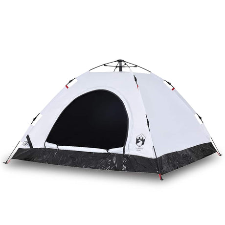 Tente Vidaxl 5 personnes à dégagement rapide tissu occultant blanc