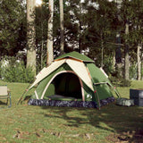 Vidaxl Dome Tent 3-osobowy szybki wydawanie zielonego