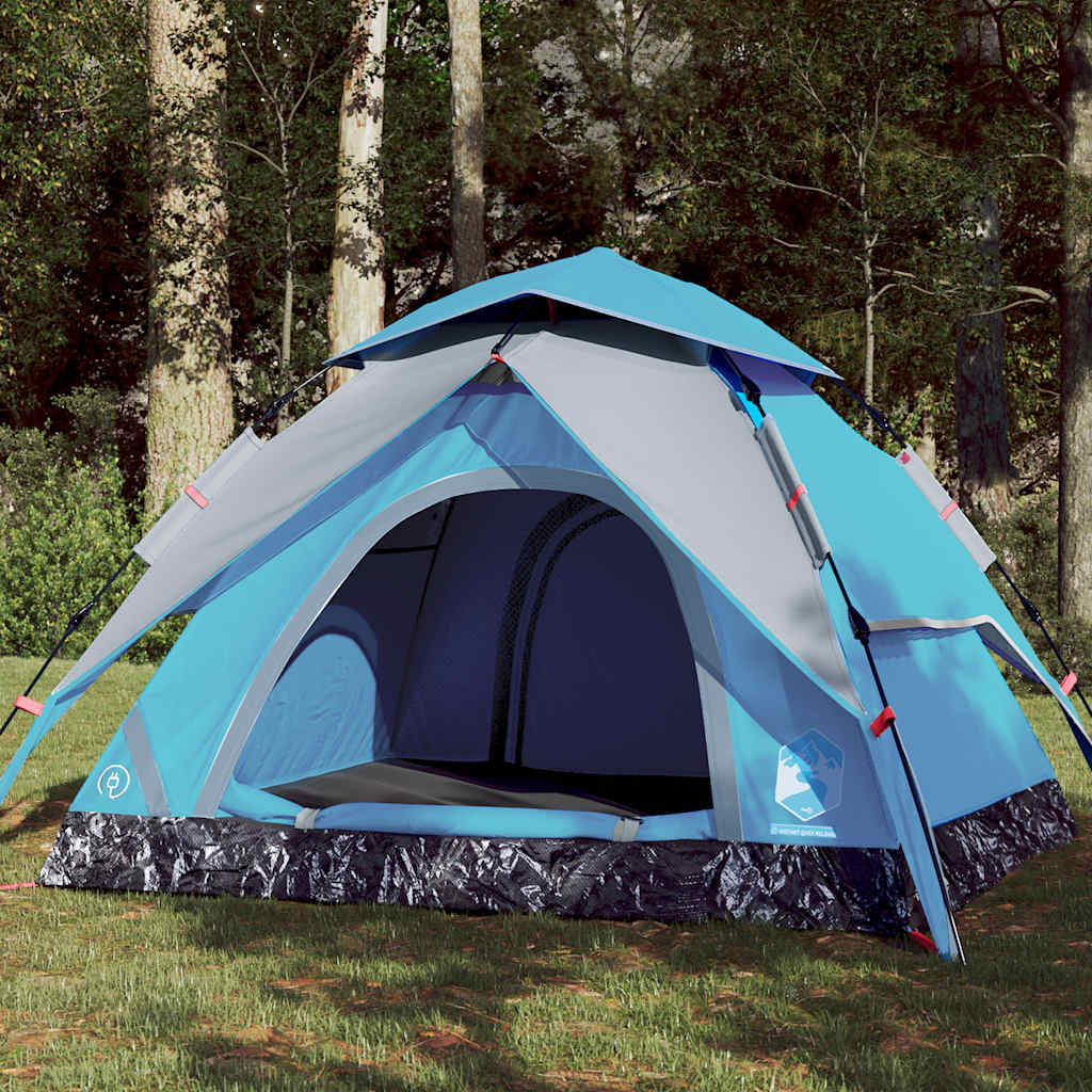 Vidaxl Dome Tent 4-person Fast Release Blue