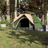 Vidaxl Dome Tent de 5 personas Liberación rápida Green