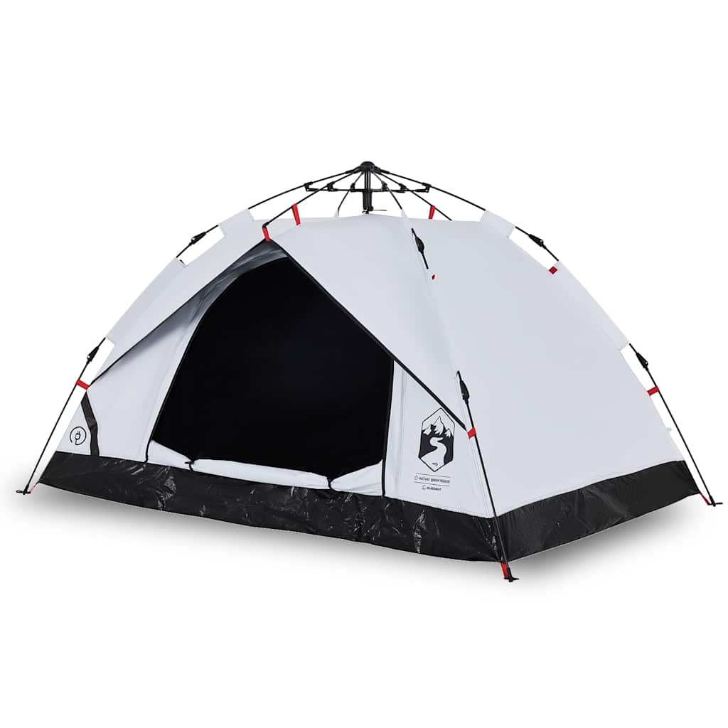 Vidaxl Dome Tent de 2 personas Liberación rápida Blanca Blanca