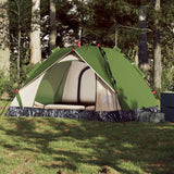 Vidaxl Dome Tent 3-osobowy szybki wydawanie zielonego