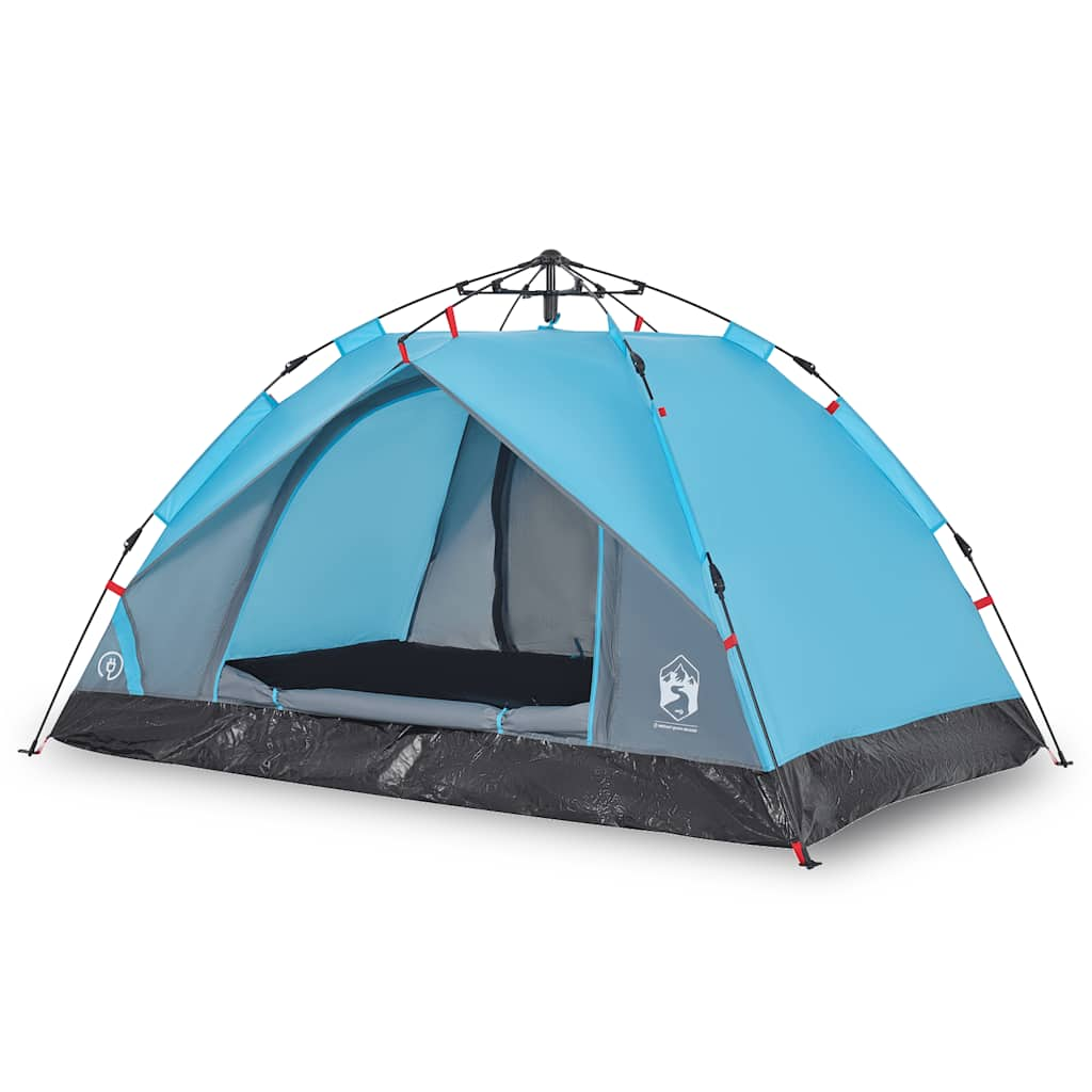 Vidaxl Dome Tent 3-Person Fast Release Blue