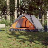 VidaXL Dome tent 3-person fast release gray and orange