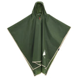 Vidaxl Rain Poncho avec capuche 2-en-1 Design 223x145 cm vert