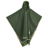 Vidaxl Rain Poncho con Hood 2-in-1 Design 223x145 cm verde