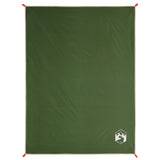 Alfombra de picnic de Vidaxl con clavijas 205x155 cm verde