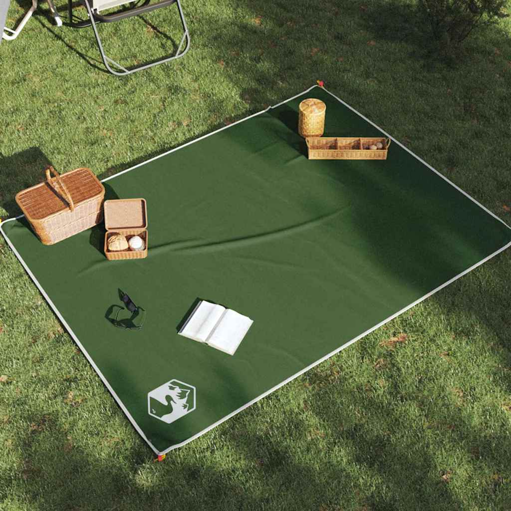 Vidaxx couverture de pique-nique avec piquets 205x155 cm vert