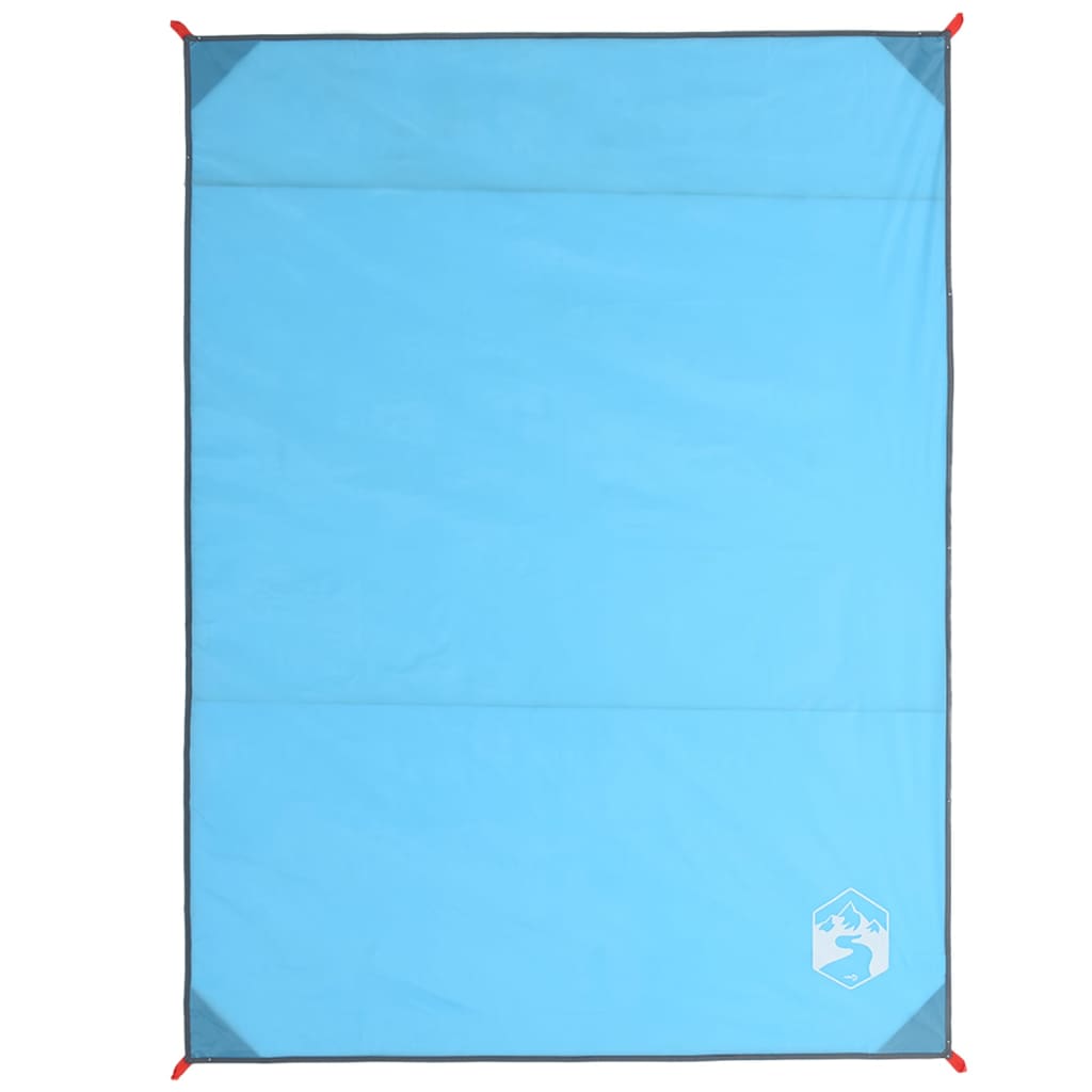 VidaXL couverture de pique-nique avec piquets 205x155 cm bleu