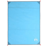 VidaXL couverture de pique-nique avec piquets 205x155 cm bleu