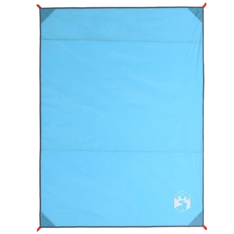 VidaXL couverture de pique-nique avec piquets 205x155 cm bleu