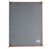 Vidaxx couverture de pique-nique avec piquets 205x155 cm gris et orange