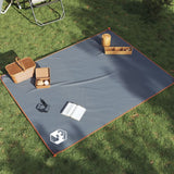 Alfombra de picnic Vidaxl con clavijas 205x155 cm de gris y naranja