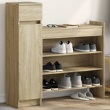 VidaXL armoire à chaussures 100,5x28x100 cm bois d'ingénierie chêne sonoma