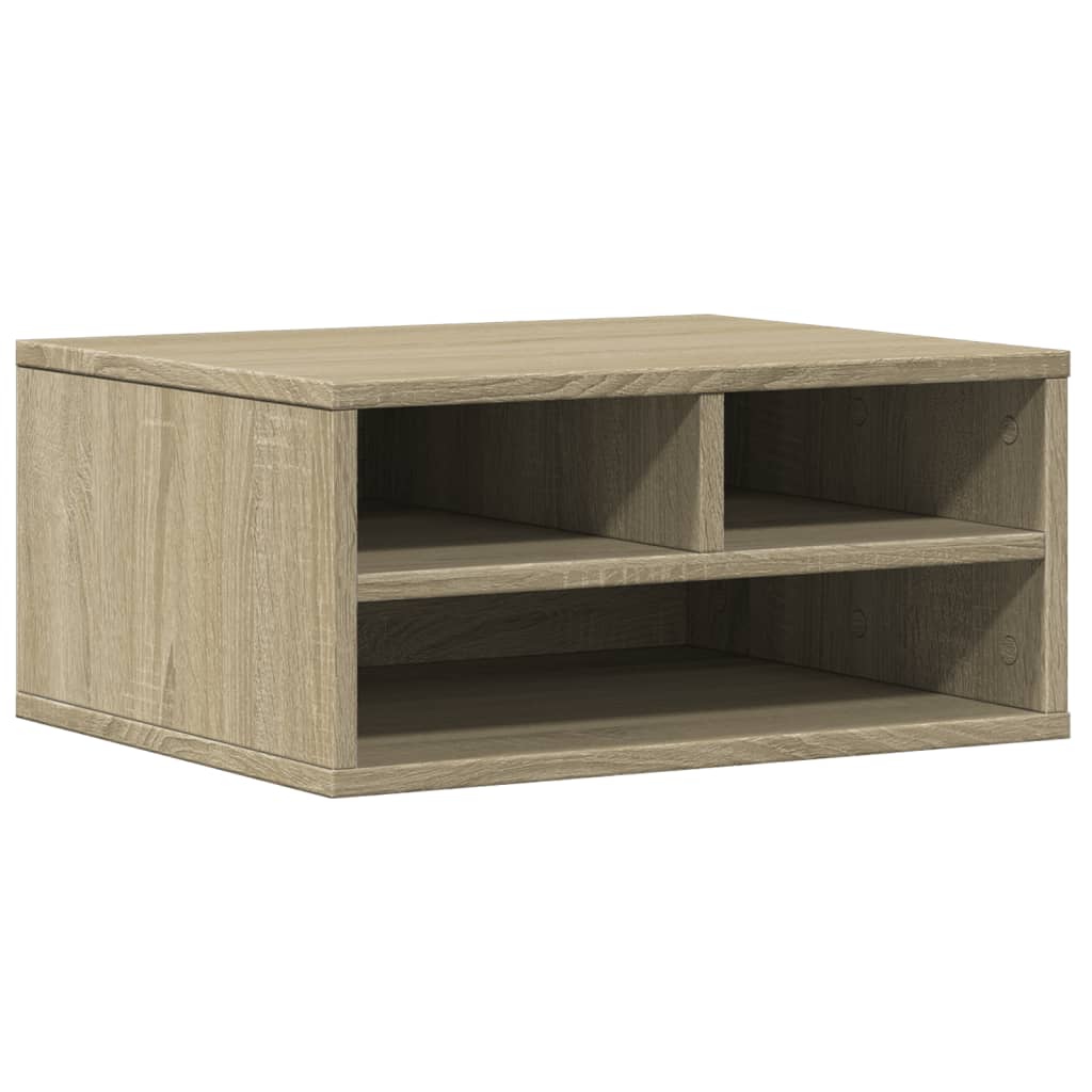 VidaXL armoire pour imprimante 49x40x22,5 cm en bois d'ingénierie couleur chêne sonoma