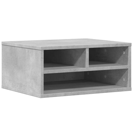 Vidaxxl armoire pour imprimante 49x40x22,5 cm bois d'ingénierie gris béton