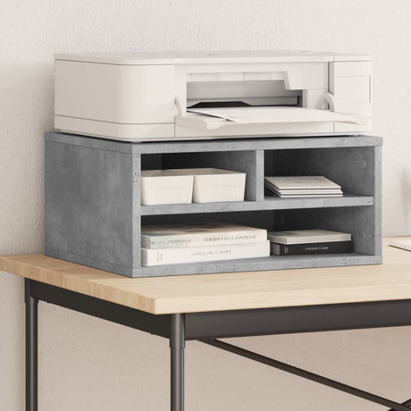 Vidaxxl armoire pour imprimante 49x40x22,5 cm bois d'ingénierie gris béton