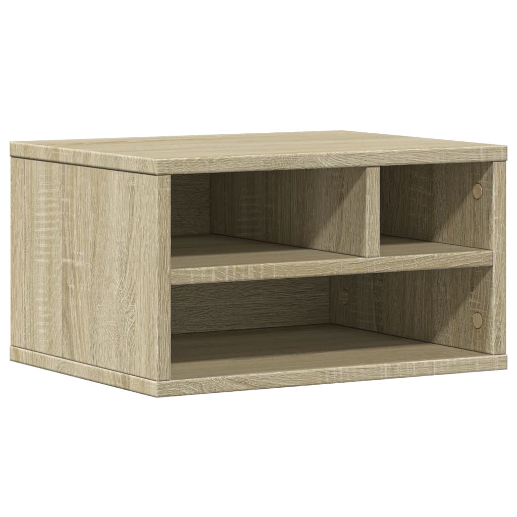 VidaXL Armoire pour imprimante 40x32x22,5 cm en bois d'ingénierie couleur chêne sonoma