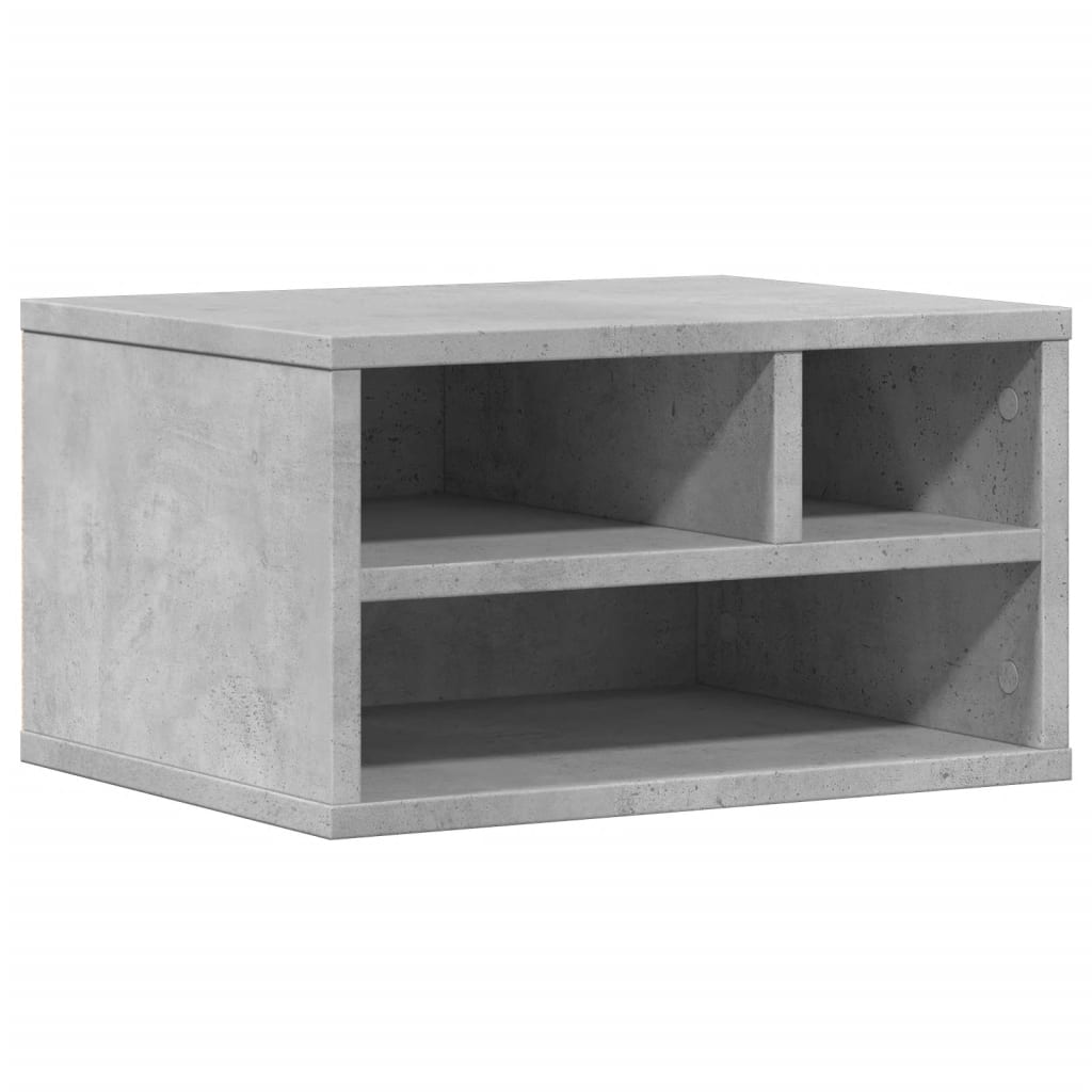 Vidaxxl armoire pour imprimante 40x32x22,5 cm bois d'ingénierie gris béton