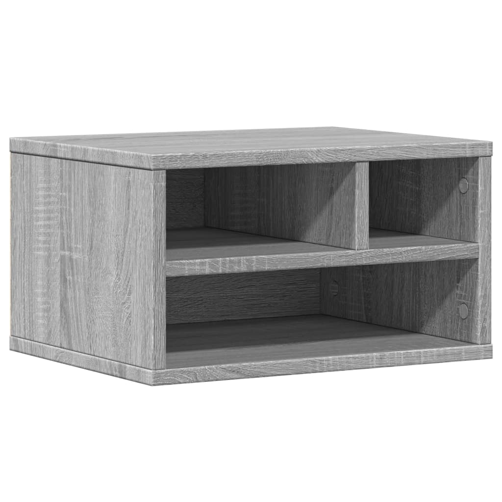 VidaXL armoire d'imprimante 40x32x22,5 cm bois traité gris chêne sonoma