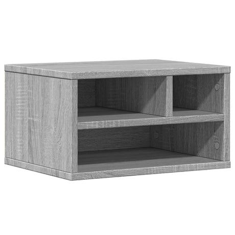 VidaXL armoire d'imprimante 40x32x22,5 cm bois traité gris chêne sonoma