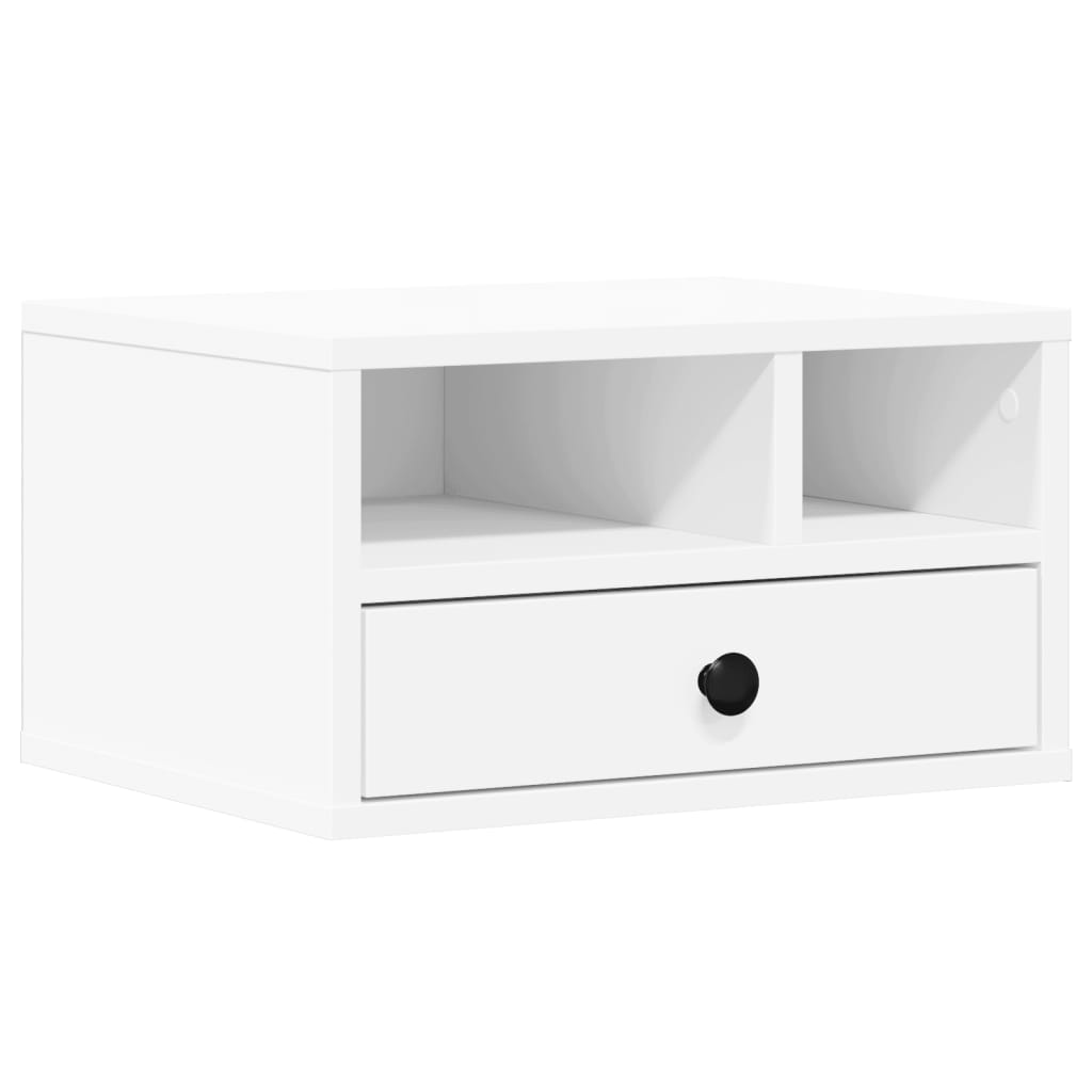 VidaXL armoire d'imprimante 40x32x22,5 cm bois traité blanc