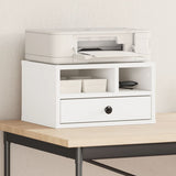 VidaXL armoire d'imprimante 40x32x22,5 cm bois traité blanc