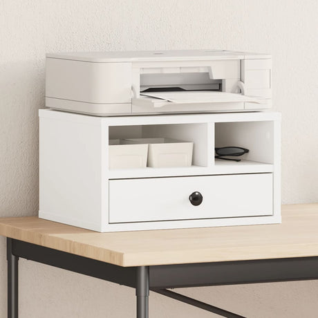 VidaXL armoire d'imprimante 40x32x22,5 cm bois traité blanc