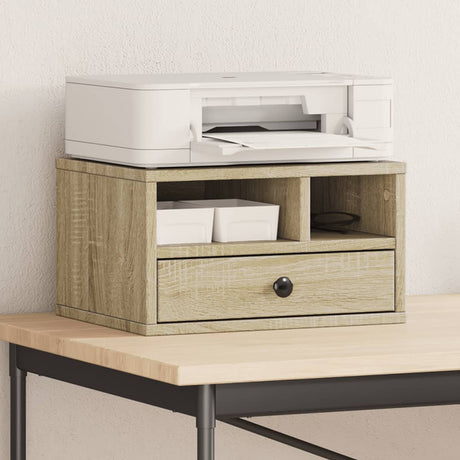 VidaXL armoire pour imprimante 40x32x22,5 cm en bois d'ingénierie couleur chêne sonoma