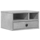 Vidaxxl armoire pour imprimante 40x32x22,5 cm bois d'ingénierie gris béton