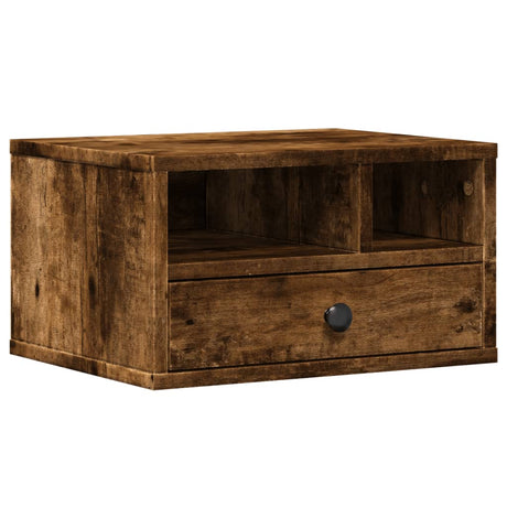 VidaXL armoire d'imprimante 40x32x22,5 cm bois traité, chêne fumé