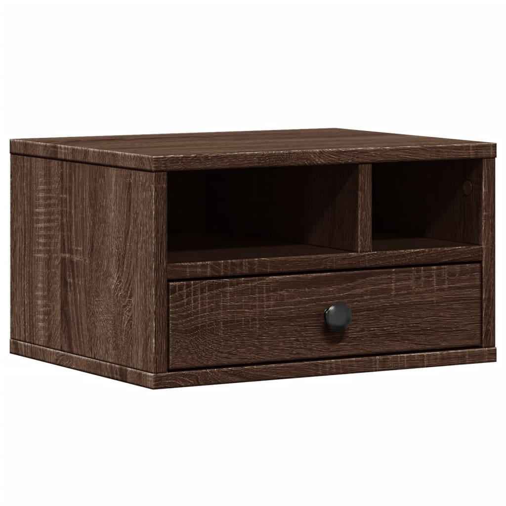 VidaXL armoire d'imprimante 40x32x22,5 cm bois fini, chêne brun