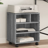 VidaXL armoire imprimante à roulettes 41x32x48 cm couleur chêne sonoma gris