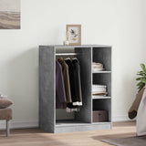 VIDAXL -Garderobe 77x48x102 cm verarbeitete Holzbetonglijs