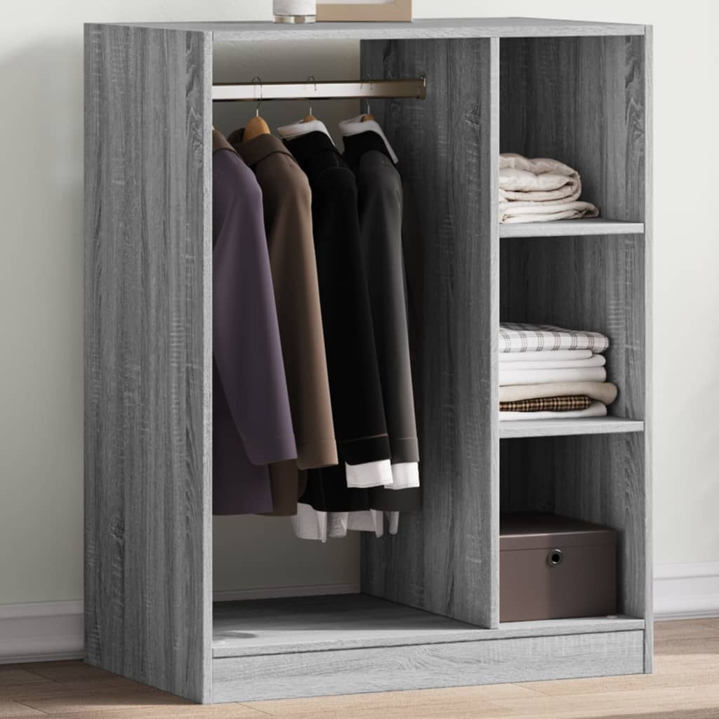 Vidaxl Wardrobe 77x48x102 Cm Practled Wood Grey Sonoma Oak Kolor