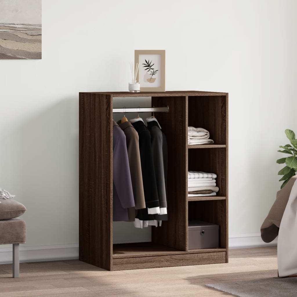 Vidaxl Wardrobo 77x48x102 cm huet Holzbrong faarweg geprägt