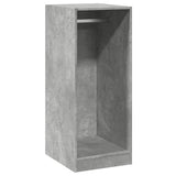 Vidaxl Garderobe 48x41x102 cm Forarbejdet træ Betongrijs