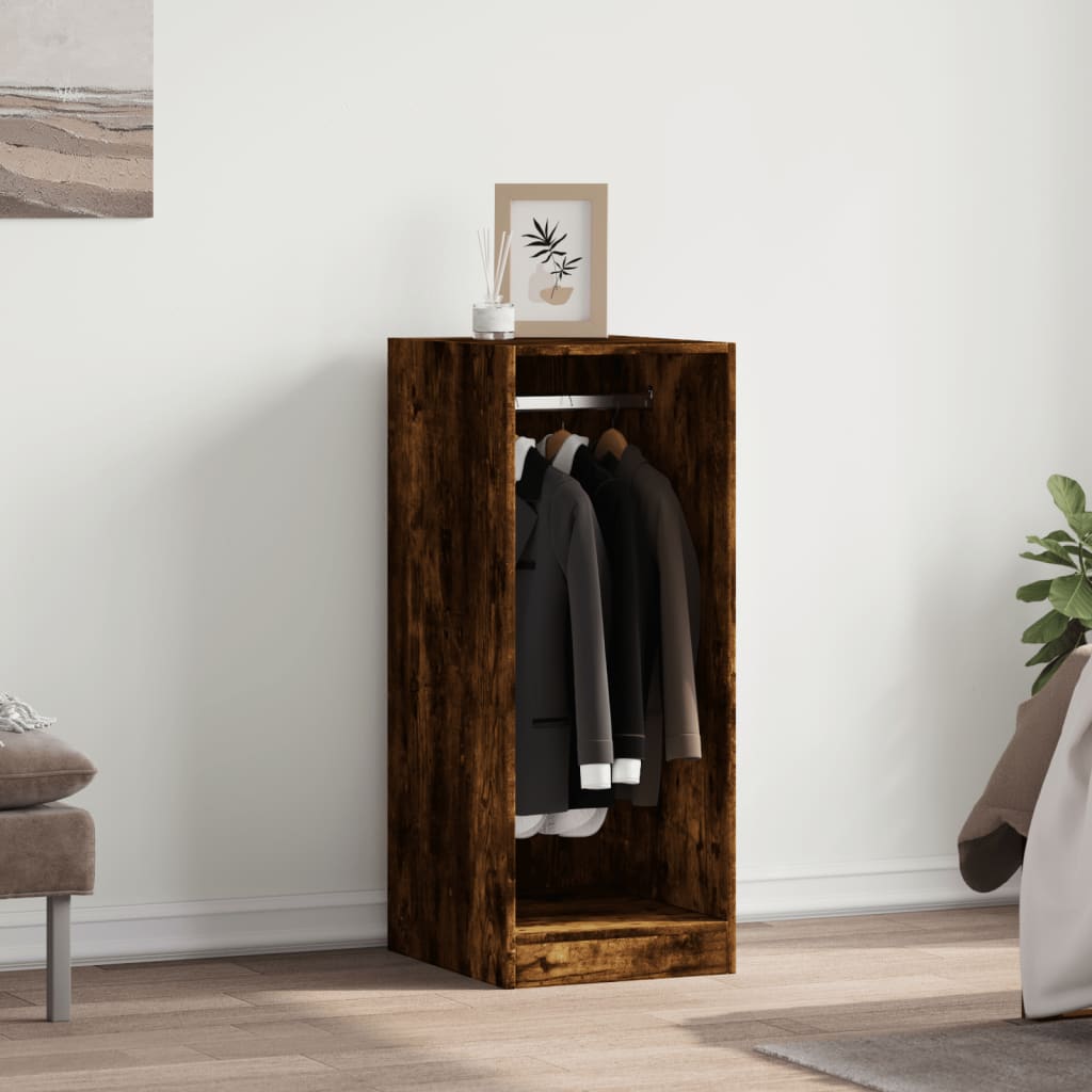 Vidaxl garderobe 48x41x102 cm eiendommers røkt eik farget