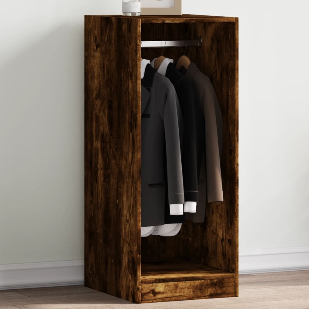 Vidaxl Garderobe 48x41x102 cm Propertisk træ Røget eg Farvet