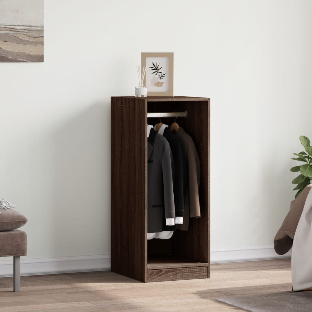 Vidaxl garderobe 48x41x102 cm utøvd tre grå sonoma eik farget