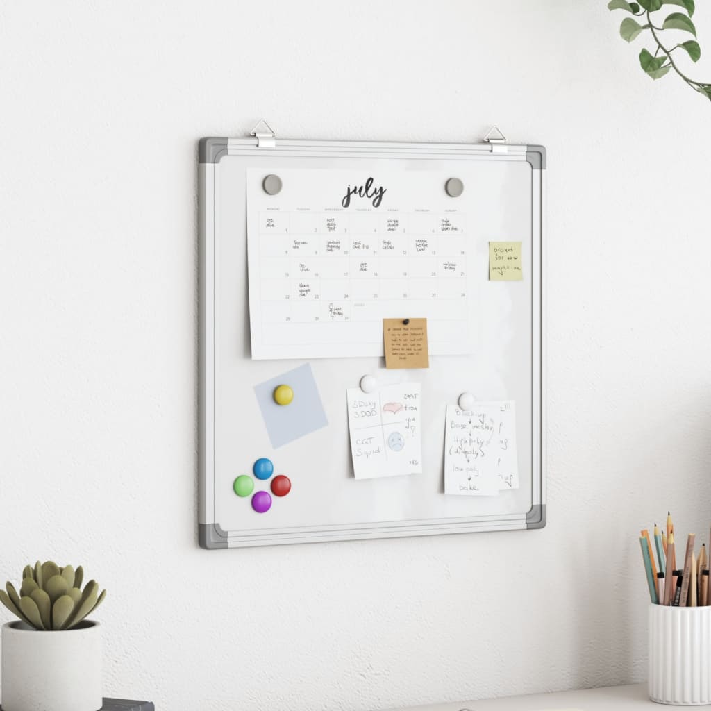 Vidaxl Whiteboard Magnetic 40x40x1.7 cm hliník