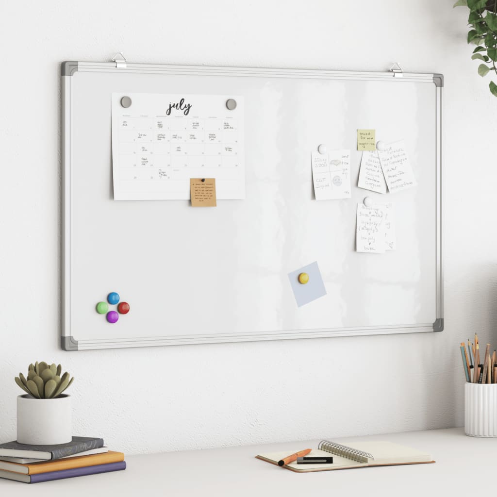 Vidaxl Whiteboard Magnetic 80x50x1.7 cm aluminum