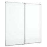 Vidaxl whiteboard magnetiskt vikbar 80x80x1,7 cm aluminium