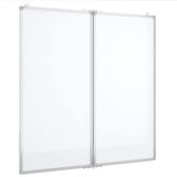 Vidaxx tableau blanc pliant magnétique 80x80x1,7 cm aluminium