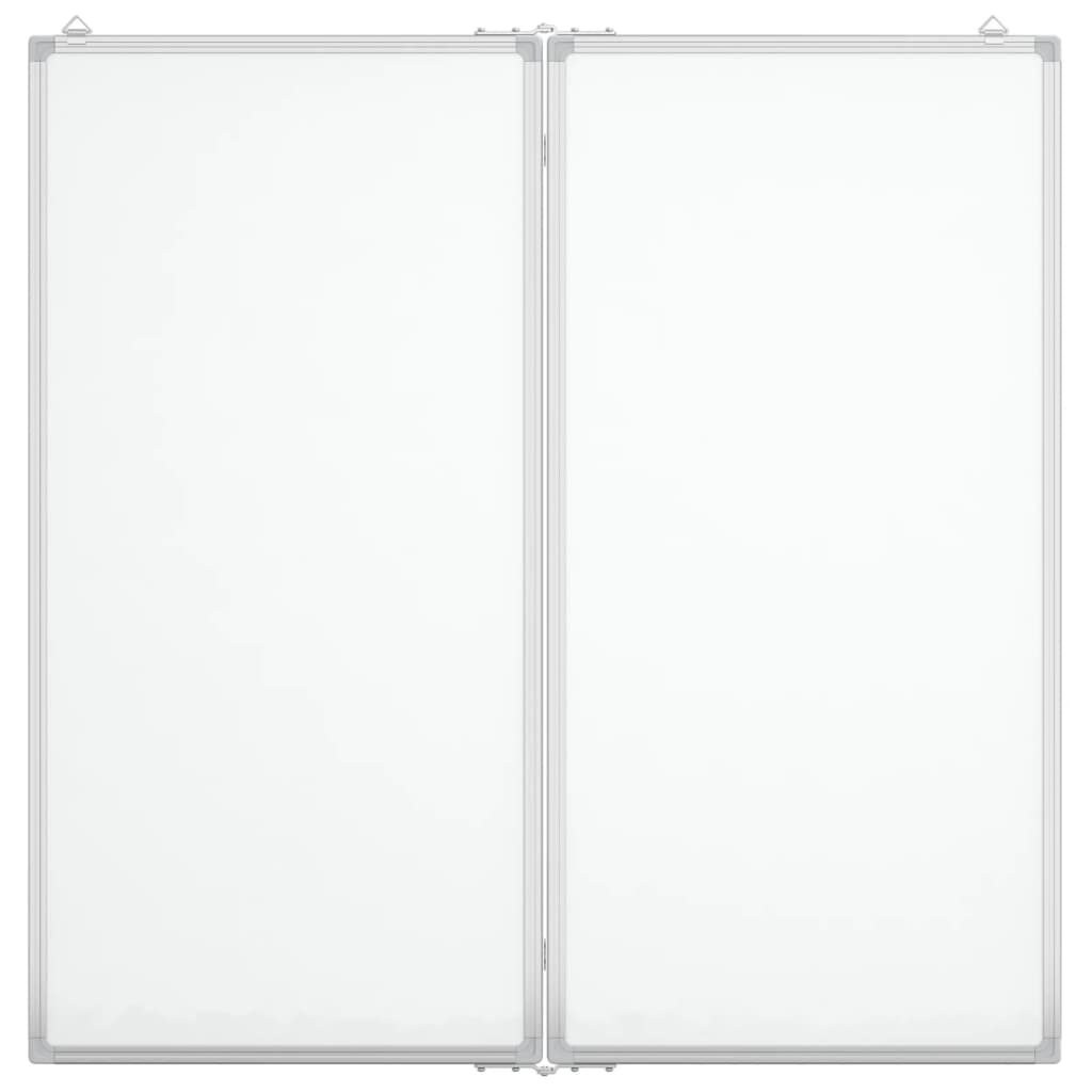 Vidaxl bele plošče magnetno zložljivo 80x80x1,7 cm aluminij